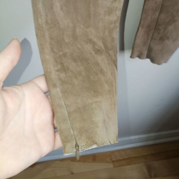 MACKAGE Oyster Navi-y m Lambskin Leather Stretchy Leggings Pants Size 2 NWT - Picture 6 of 16